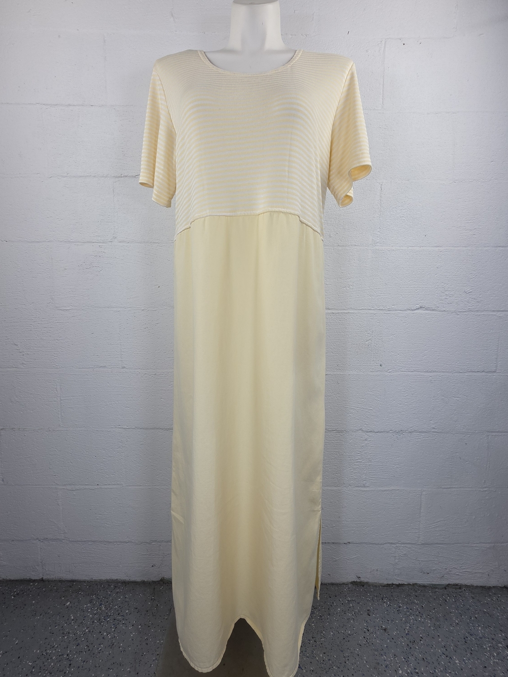 Studio Ease Vintage 90's Butter Yellow Jumper Maxi Dress
